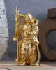 one of the Seven Lucky Gods by Makita Original Buddhist Takaoka bronzeware Bishamonten, (gold-plated/24k gold) Shuun. model statue, (Bishamonten