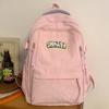 Children Elementary School Girls Junior High School Corduroy Backpack Middle School College Backpack