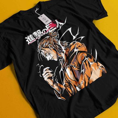 Attack On Titan Shirt Eren T-Shirt Mikasa AOT Levi Anime Manga Grafik Unisex T-Shirt