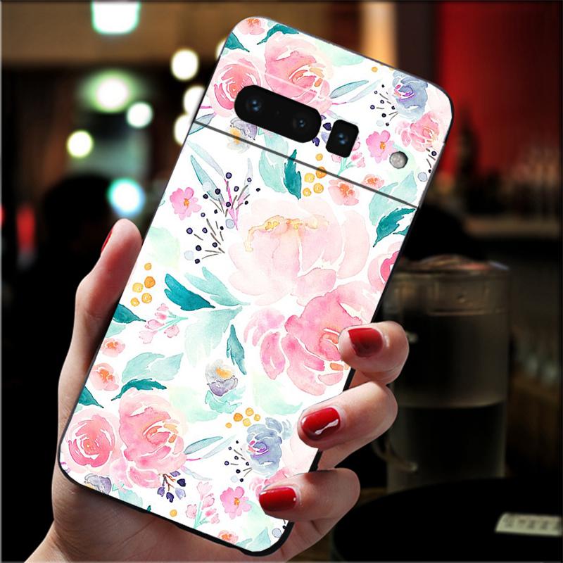 

Phone Case For Google Pixel 10 Pro XL 9 Pro XL 9A 8 7 6 Pro Pixel 8A 7A 6A Pixel 8 7 6 5 Flower Dandelion Lotus lavender Drawing Google Pixel 10 Pro