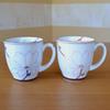 Mug Pair Present Gift Box Stylish Arita Ware Waltz Comes in a Cosmetic Box Gift Wrapped Made in Japan