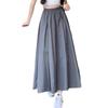 Plus-Size A-Line High Waist Skirt for All Seasons - Casual, Loose, and Slimming Design for Women