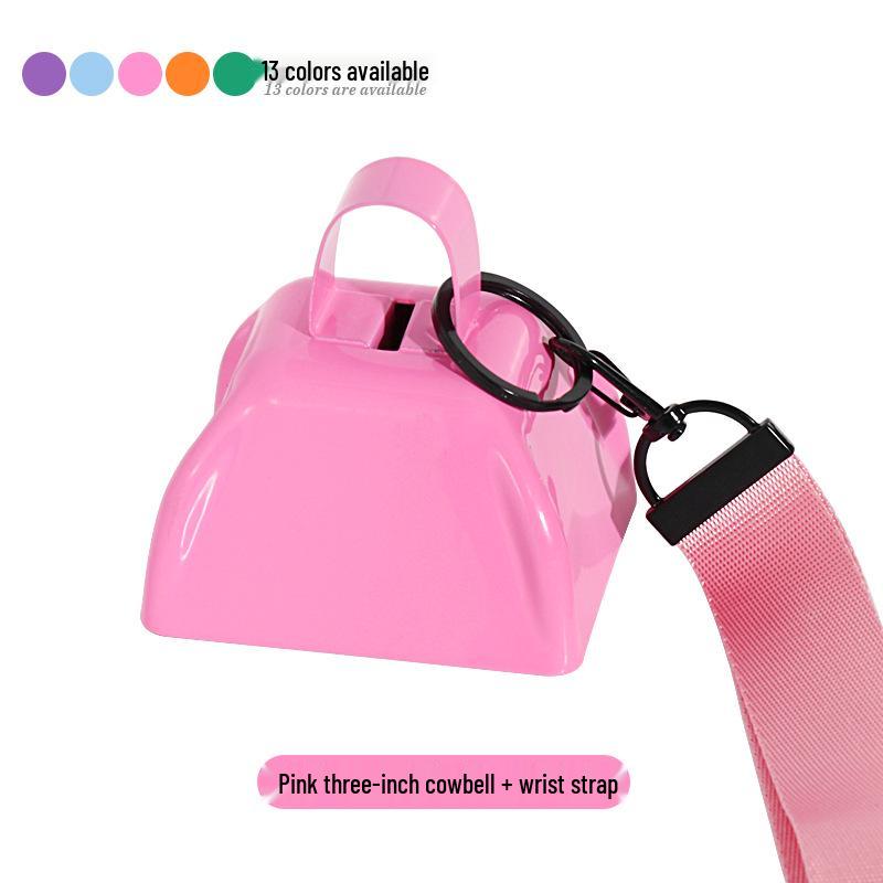 Three-Inch & Four-Inch Hand-Cranked Cowbells - 13 Colors, Perfect for Parties and Handicrafts