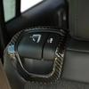 2 Pcs Car Carbon Fiber Rear Seat Switch Bezel Trim for Jeep Wrangle JL Gladiator JT 2018-2021 Accessories