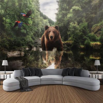 Horse Art Landscape Tapestry Wall Hanging Geometry Hippie Tapestry Home Room Decor Aesthetic Decoration