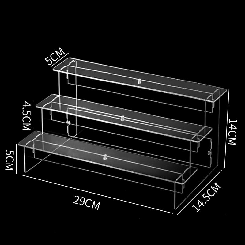 1-5 Tier Clear Acrylic Display Stand for Funko Figures Perfume Organizer Collections Doll Cosmetic Storage Holder Cupcake Stand