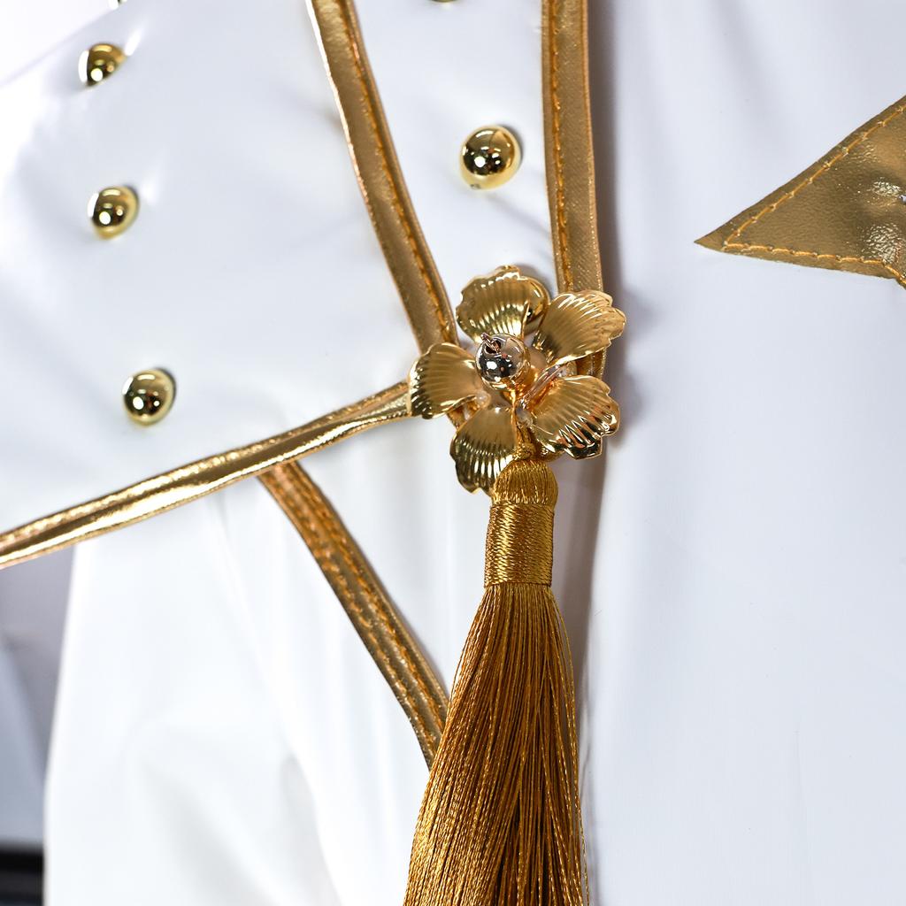 Rumi Mira Zoey White Zangpak Vrouwen Meisjes Halloweenfeest Rollenspel Outfit Cosplay Kostuum Pruik Voor Volwassenen Kinderen