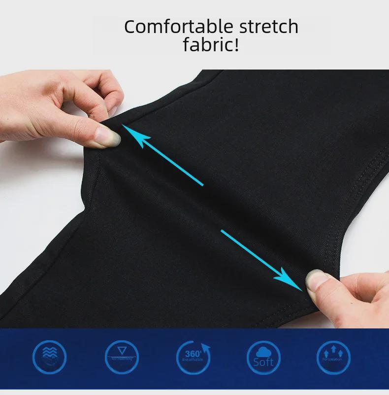 Men's Stretch Black Straight Slim-Fit Jeans - Youth Korean Casual Sport Style