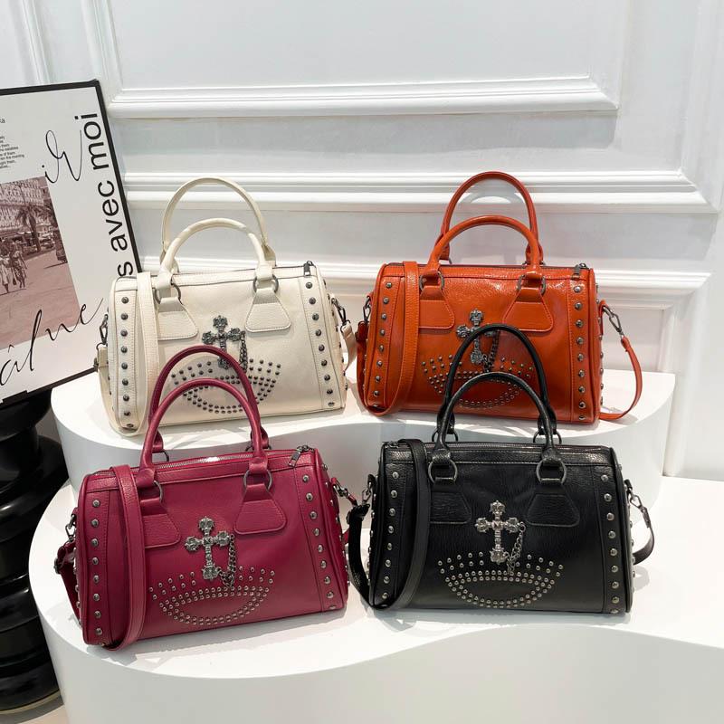 Punk-Stil Mode vielseitige große Kapazität Mehrfachfach Damen Tasche--Nietendekoration Umhängetasche/Pendler Handtasche
