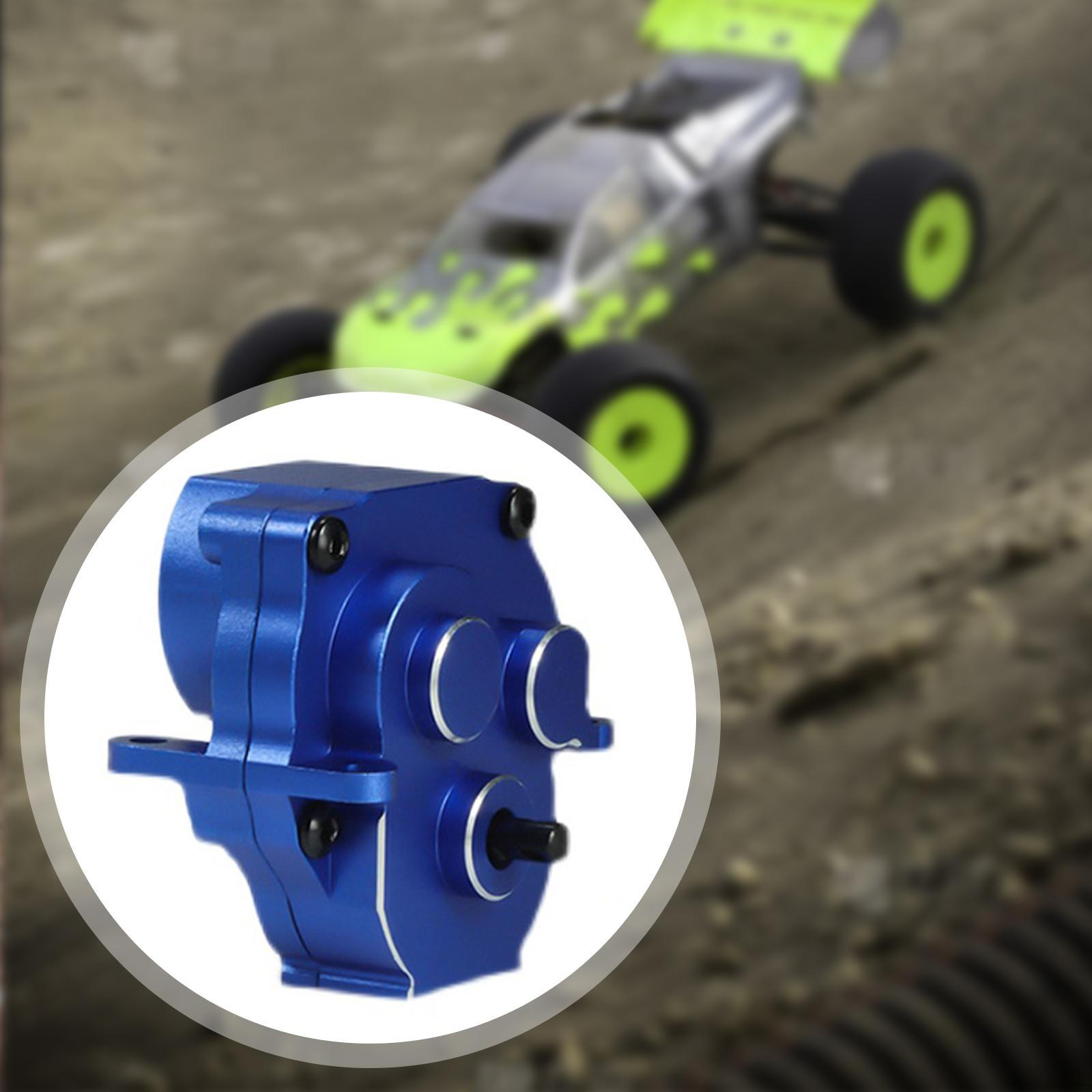 

1/18 RC Car Transmission Housing and Gear Set Case Gearbox for TRX4M синій