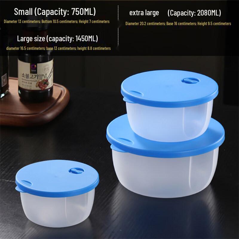 Xihe 3-Piece Round Microwave Food Container Set