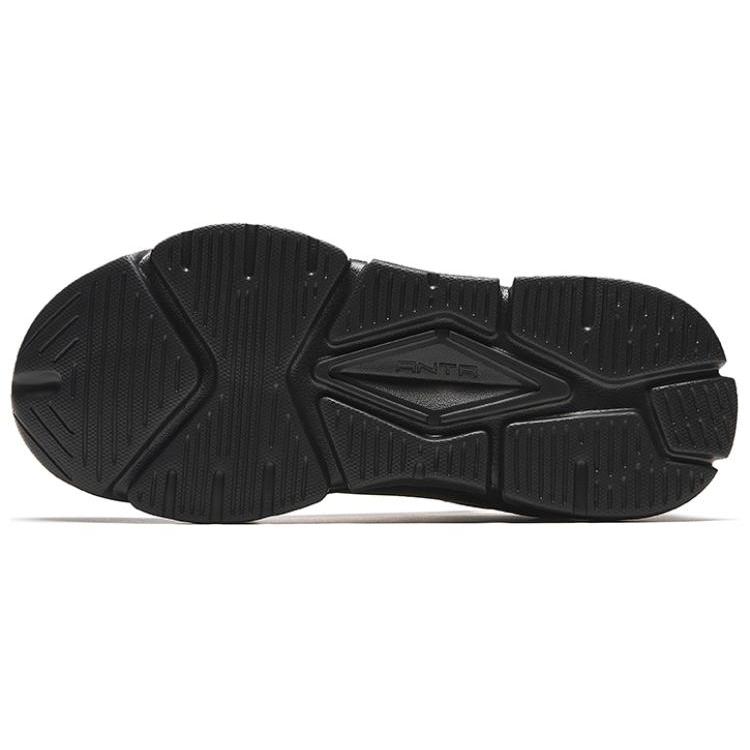 Anta Cushioning Breathable Low Top Casual Shoes Women's Black 922338821-4