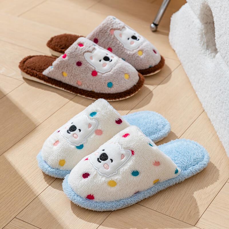 Konuo Women s Winter Indoor Fluffy Slippers (2-Pack)