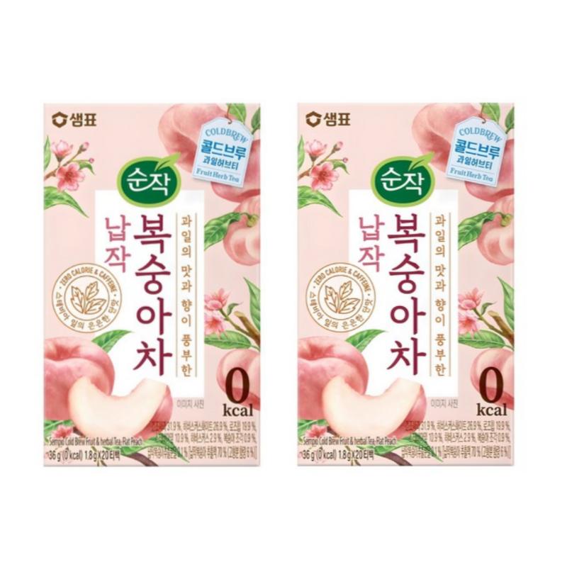 Tè alla Pesca Freddo Soonjak (1,8 g x 20 Bustine da tè)