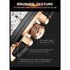 Top Brand Luxury Mens Watches Fashion Blue Square Quartz Watch for Men Sport Leather Strap Chronograph Wristwatches