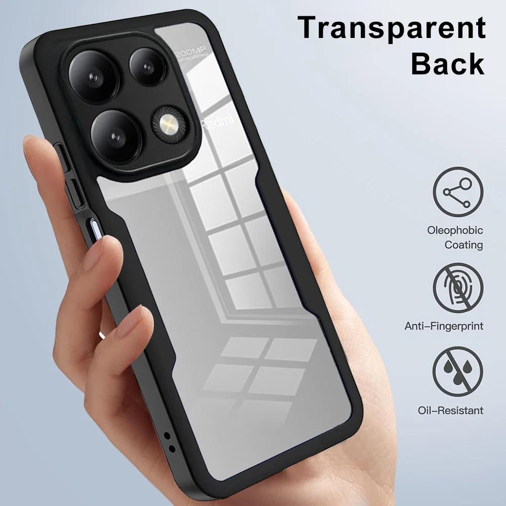 360 Full Shockproof Clear Case For Xiaomi Redmi Note 13 12 Pro 4G 5G Note 13 Pro Plus 5G Redmi A3 Screen Full Protection Cover