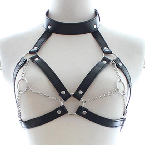 BDSM Fetish Bondage Kragesele Slavebryster Beltekjede Sexleketøy for par