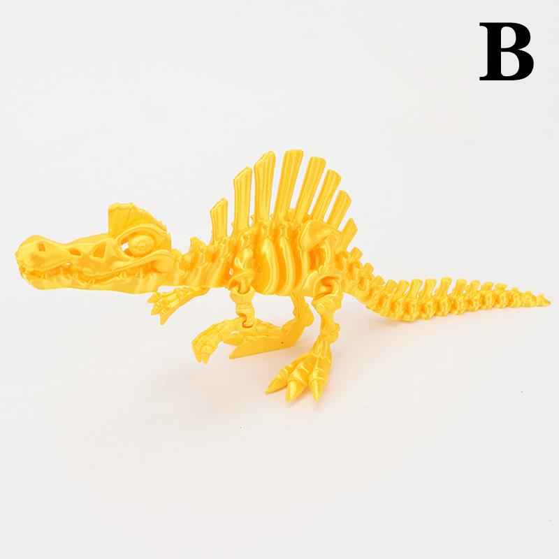 3D Printed Echinosaurus Dinosaur Movable Dragons Figurine Multi-Color Gift For Kids Birthdays Creative Home Decor