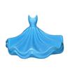 Jewelry Storage Tray Matte Finish Elegant Ballet Skirt Design Organizer Stylish Tray for Rings Earrings Necklaces Keys