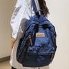 Schultasche1011 neue Mode einfacher Trend Rucksack große Kapazität strapazierfähige Jeans-Tasche Universität High School Mittelstufe Schüler Tasche