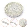 10/15mm Fireplace white Sealing Rope Wood Burning Stove Door Self-Adhesive Fiberglass Sealing Cord Replacement Black Gasket Tape