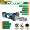 12 Inch Brushless Electric Saw with Oiler LED Digital Display High Battery Capacity Wood Saw Cordless Portable Garden Cutting Tool Machine