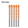 Premium Carbide Triangle Drill Bits for Glass Tile and Ceramic Set of 5