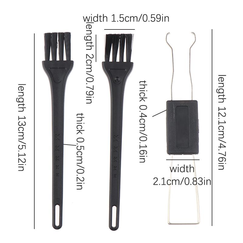 3Pcs/Set Keyboard Puller Switch Puller Kit For Mechanical Keycap Replacement Removal Tool Keyboard Cleaning Brush