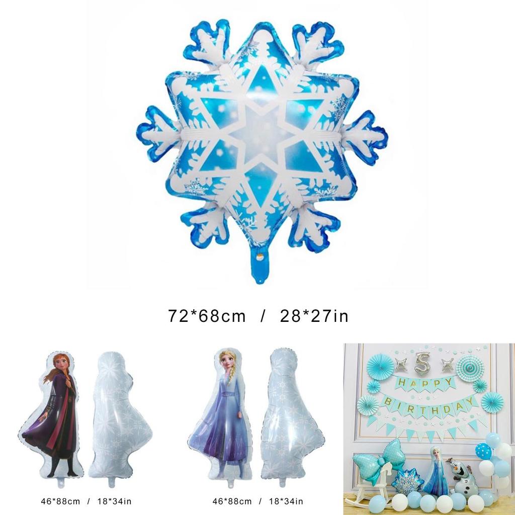 Frozen Princess Elsa Anna Balloons For Birthday Party Decoration