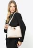 Wittchen Women's Leather Shoulder Bag With Buckle, Cream, Cream, Natural Leather
