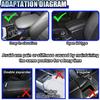 Car Center Console Cover, Memory Cotton Car Armrest Cushion with Tissue Gray