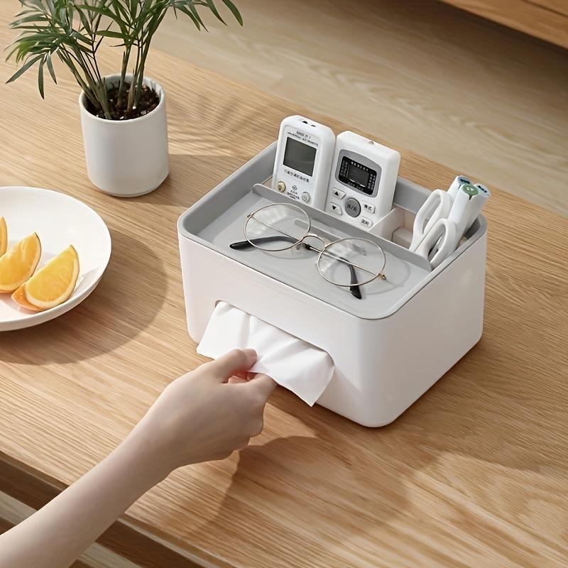 Multi-Funct Non-Slip Tissue Box With Ins Style Mobile Phone Storage Box Tissue Boxes Home Desk Storage Organization Dropshipping