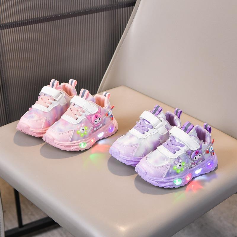 Nuove Sneakers Casual Cartoni Animati Luminose per Bambine | Scarpe Sportive LED a Suola Morbida per Bambini Piccoli, Calzature Sportive da Bambina