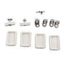 White Expandable Closet Tension Shelf No Drill Telescopic Wardrobe Tension Shelf Organizer Divider