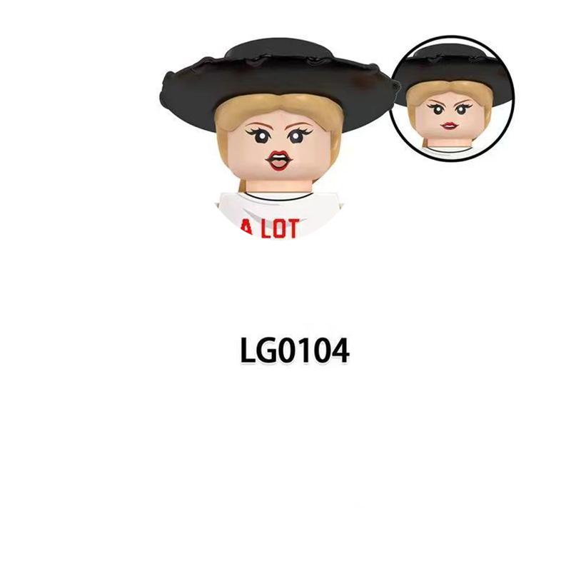 CY134 LG1015 WM989 Singer Building Blocks Jobs Assemble Bricks Cute Action Toy Figures Small Dolls Gifts For Children Kids