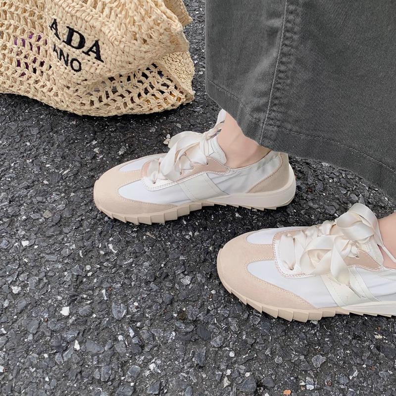 Studiolee Ballet Soft Sole Splicing Satin Versatile Sports Casual Shoes Women's Summer