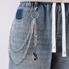 Unisex Retro Hip Hop Double-Layer Metal Waist Chain for Pants and Skirts