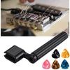 72Pcs Guitar Repair Tool Kit with Strings Picks Storage Case String Guard Pen Bridge Pins Nut Files Hex Wrenches for Guitar