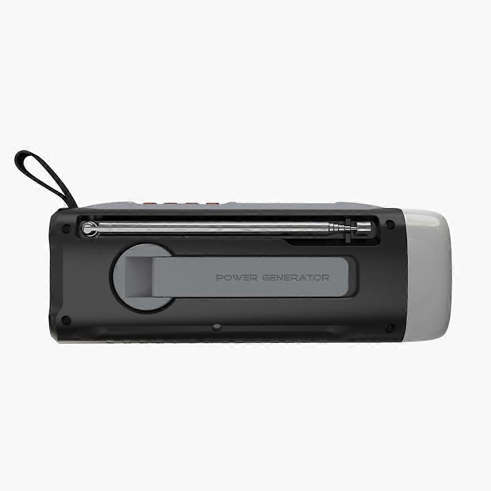 4500mAh Emergency FM/ Bluetooth Radio USB/Solar/Hand Crank Dynamo 3-Way Power Supply for Outdoor Camping