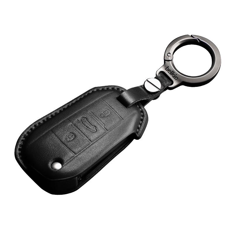 Echte Leder Autoschlüsselhülle für Citroen C3 Picasso/C5
