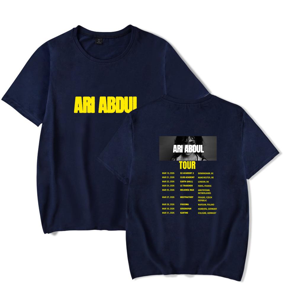 Ari Abdul Merch Tshirt 2026 Change tour Merch Cool Print Tops for Unisex and Women Streetwear S