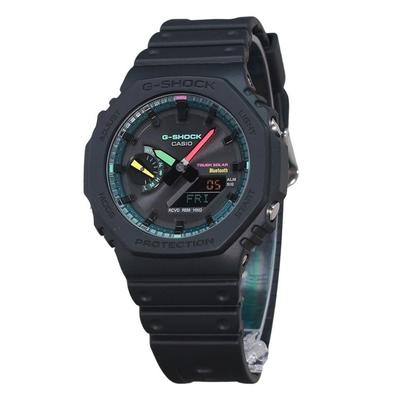 G-Shock Analógico Digital Smartphone Link Multi Fluorescente Acentos Série Resistente Solar GA-B2100MF-1A 200M Relógio Masculino