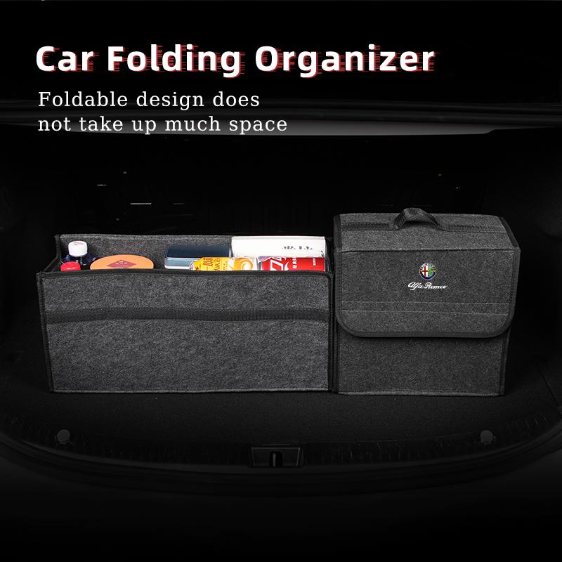 Auto Kofferraum Aufbewahrungsbox Organizer Faltbar Verstauen Aufräumen Behälter Tasche Für Alfa Romeo Giulietta 159 147 156 166 Mito Giulia GT