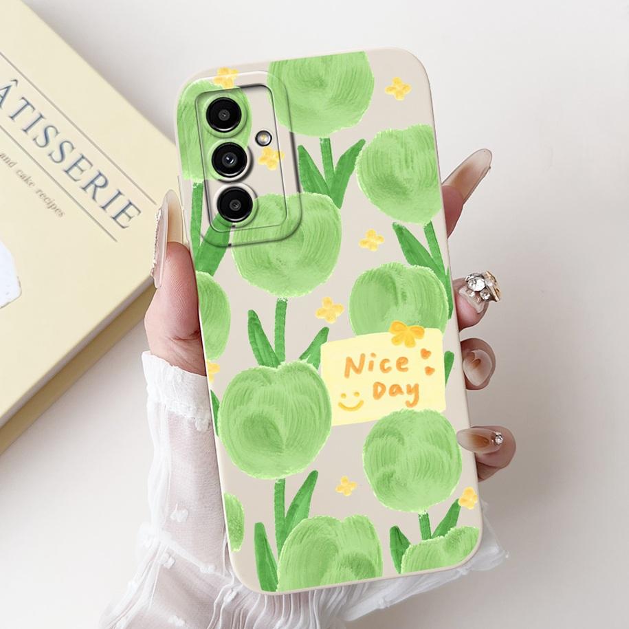 For Samsung Galaxy M52 M54 M55 5G Case Cute Avocado Soft Silicone Back Cover For Samsung F54 5G Phone Cover M 54 SM-M546B Fundas