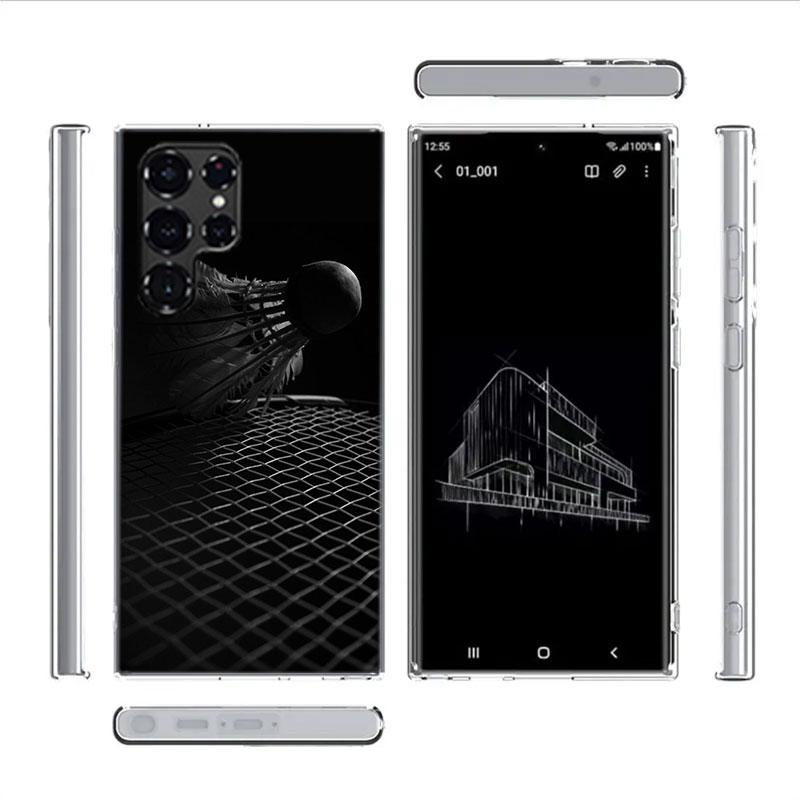 Badminton Sport Cases Phone Case for Samsung Galaxy S26 Ultra S25 Edge S24 S23 FE S21 Plus S20 S22 S10 Cover TPU Capa Shell Shoc