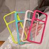 17proMax 18proMax Candy Color Bumper Phone Case for iPhone 17 16 15 13 14 18 Pro Max Shockproof Camera Protect Transparent Cover
