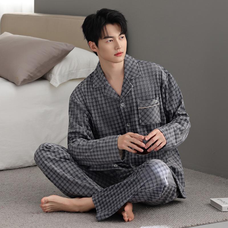 Pajamas Men'S Autumn And Winter Thin Velvet Island Velvet Large Size Suit Homewear Winter