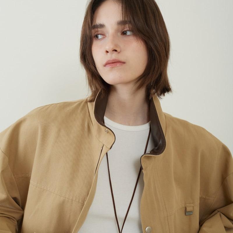 Fromwhere Hoop Neckless Brown