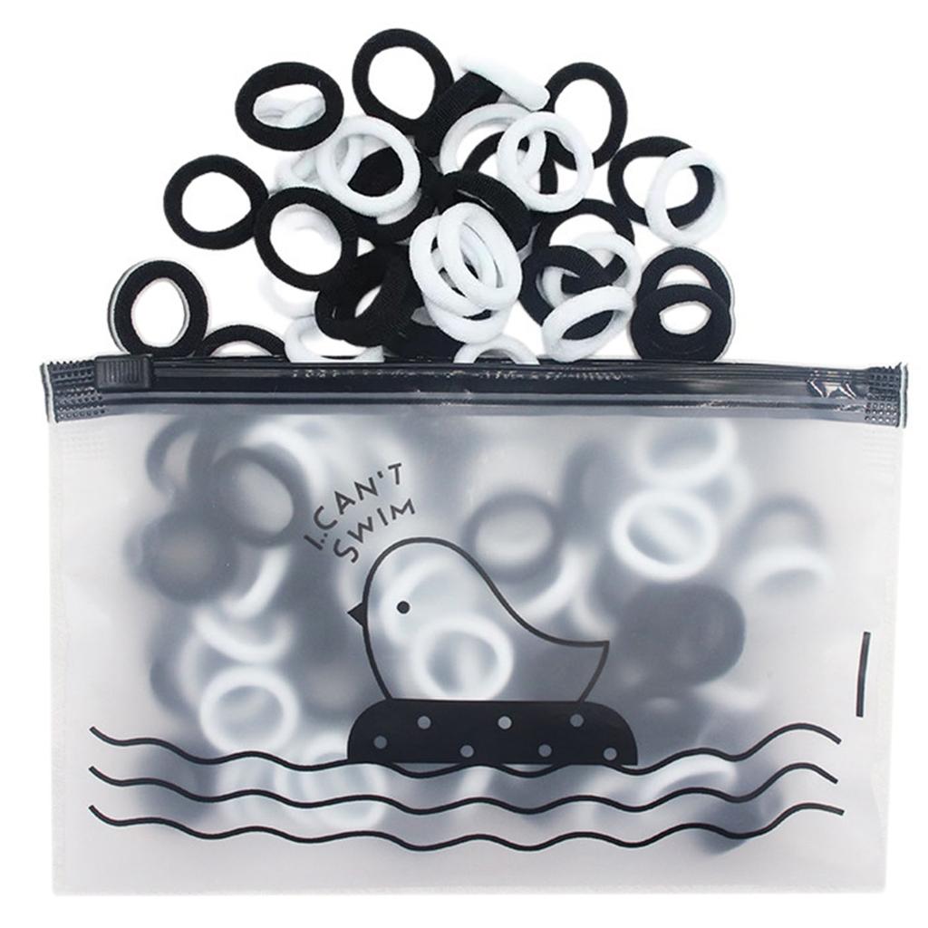 100pcs Hair Bobbles for Women Girls Hair Scrunchies Ponytail Holder Elastic Hairbands Christmas Gift