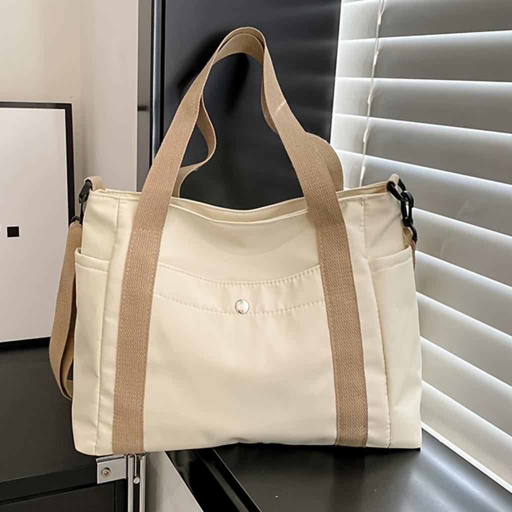 Canvas Schoudertas met Grote Capaciteit, Dagelijkse Draagtas, Multifunctionele Dames Schoudertas, Handtas Schoudertas